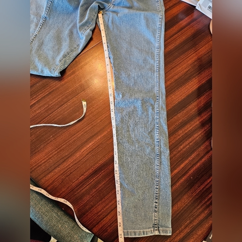 &Denim High Waist Skinny Coup Moulante Blue Jeans Sz US 4 EUC - Picture 7 of 7
